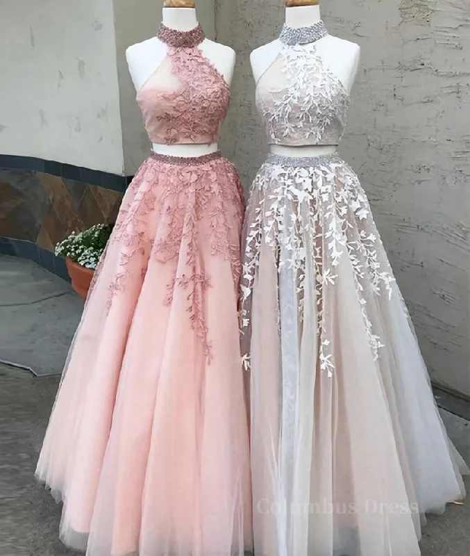Don’t Miss Out Custom made two pieces tulle long Corset Prom dress, lace evening dress outfit Don’t Miss Out Custom made two pieces tulle long Corset Prom dress, lace evening dress outfit