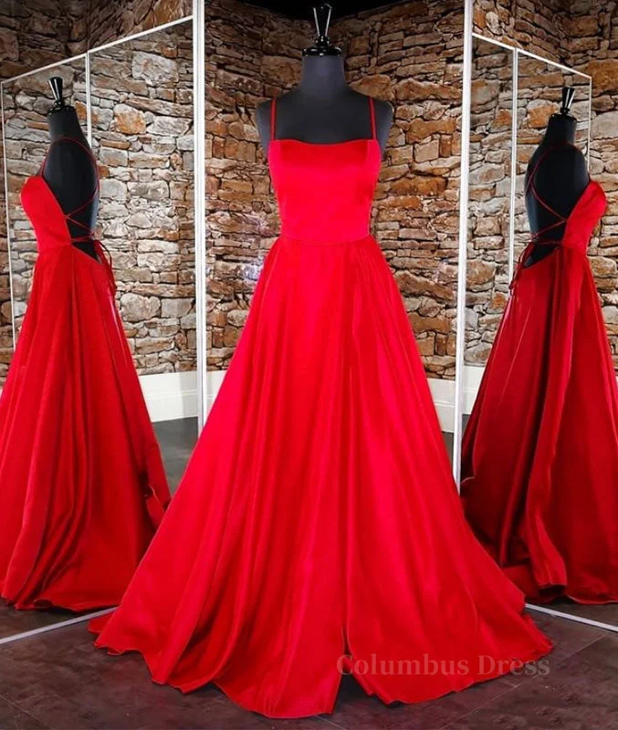 Great Bargains Simple red satin long Corset Prom dress, red backless long evening dress outfit Great Bargains Simple red satin long Corset Prom dress, red backless long evening dress outfit