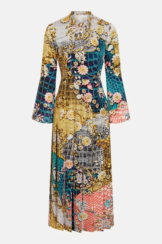 Clearance Event Desmine Dress Metallum Patchwork