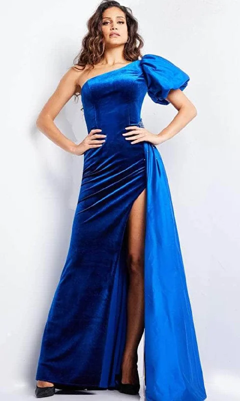 Instant Discount Jovani 36878 - Asymmetric Sheath Evening Gown