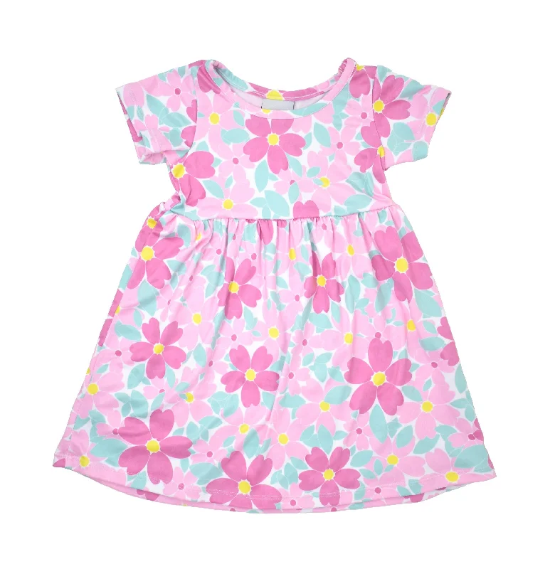 Limited Quantity UPF 50+ Laya Short Sleeve Tee Dress - D