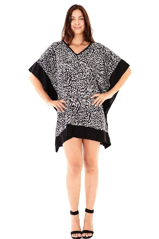 Instant Discount Fern Summer Leaf Tunic Dress
