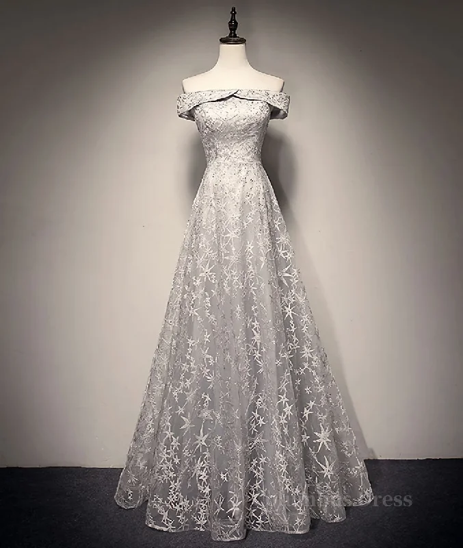 Lowest Price Gray tulle lace long Corset Prom dress, lace tulle Corset Bridesmaid dress outfit Lowest Price Gray tulle lace long Corset Prom dress, lace tulle Corset Bridesmaid dress outfit