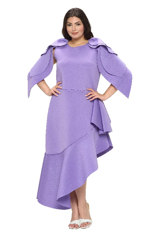 Grand Opening Sale Kaskade Ruffled Neoprene Dress