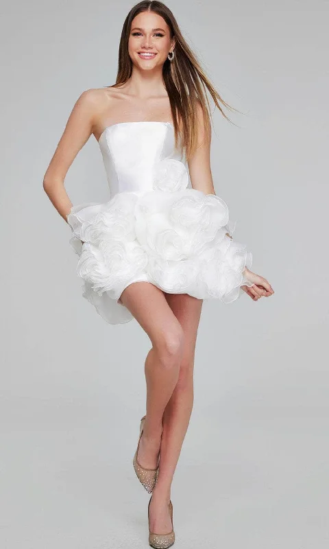 Daily Specials Jovani 40334 - Rosette Skirt Cocktail Dress