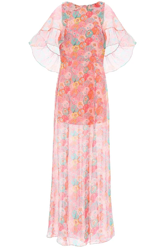 Holiday Sale Saloni "maxi natalia silk georgette