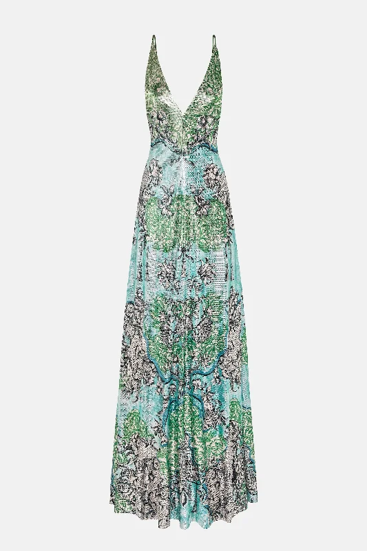 Limited Availability Daria Dress Rocaille Lace Cyan