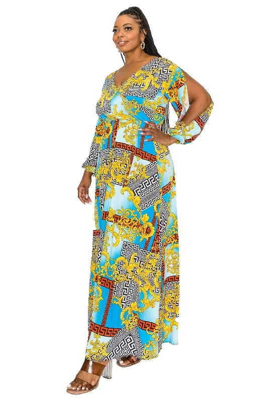 Today’s Deal Vita Surplice Wrap Maxi Dress
