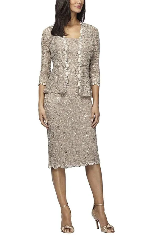 Can't Miss Alex Evenings - 212264 Two-Piece Scallop Lace Jacket Dress