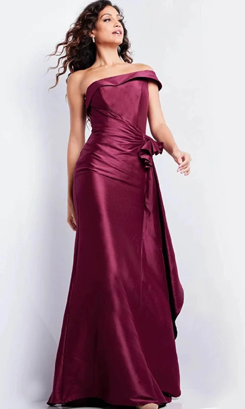 Exclusive Offers Jovani 25831 - Straight Ruched Waist Evening Gown