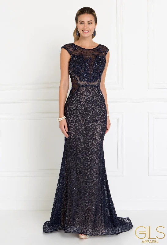 Sale Event Long Cap Sleeve Lace Dress by Elizabeth K GL1531