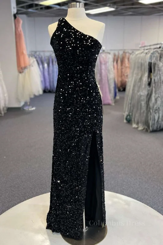 Big Discounts One Shoulder Black Sequins Mermaid Long Corset Prom Dresses, Black Sequins Mermaid Long Corset Prom Dresses outfit Big Discounts One Shoulder Black Sequins Mermaid Long Corset Prom Dresses, Black Sequins Mermaid Long Corset Prom Dresses outfit