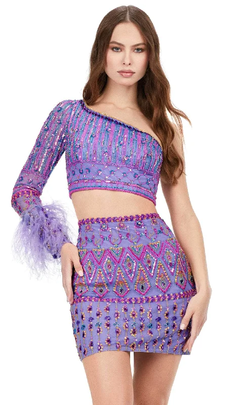 Seasonal Sale Ashley Lauren 4597 - Two Piece Aztec Short Dress