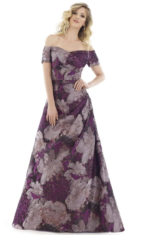 Reduced Prices Feriani Couture - 20116 Off Shoulder Draped Pleated A-Line Gown