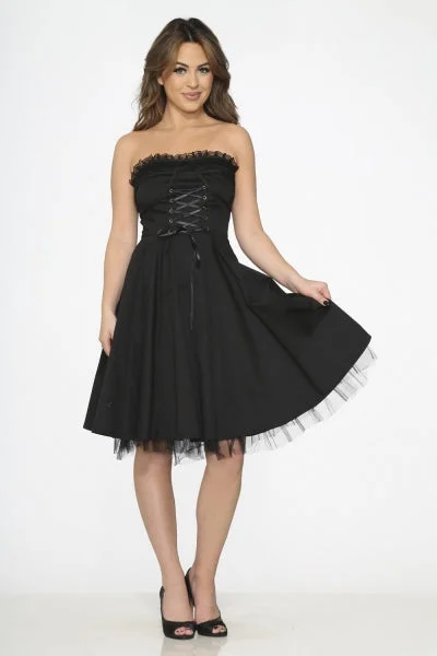 Lowest Price Bustier Dress Black
