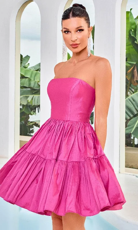Daily Specials J'Adore Dresses J24077 - Taffeta Strapless Cocktail Dress