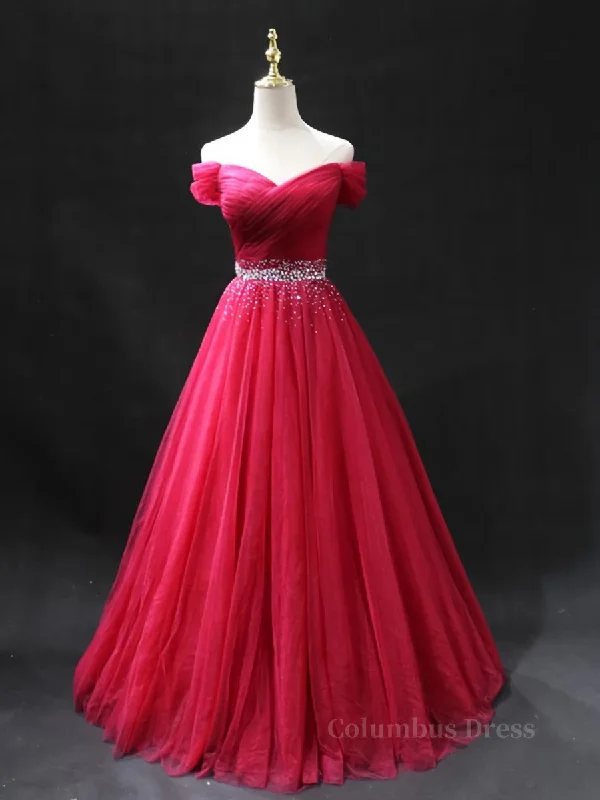 Massive Deals Off the Shoulder Burgundy Corset Prom Dresses with Beaded Belt, Wine Red Long Corset Formal Evening Dresses outfit Massive Deals Off the Shoulder Burgundy Corset Prom Dresses with Beaded Belt, Wine Red Long Corset Formal Evening Dresses outfit