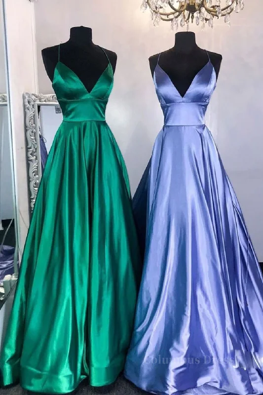 Best Bargains Simple v neck satin long Corset Prom dress satin evening dress outfit Best Bargains Simple v neck satin long Corset Prom dress satin evening dress outfit