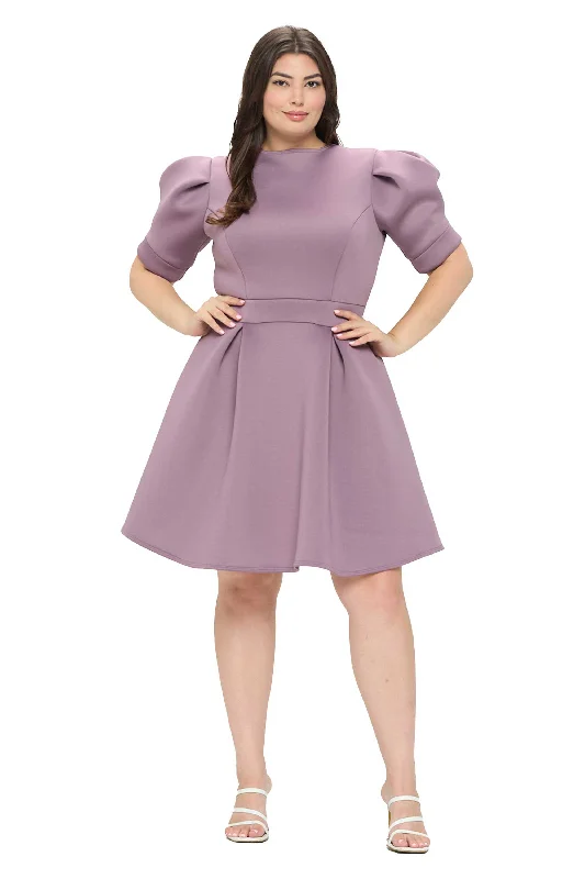 Final Clearance Lindsey Neoprene Flare Dress
