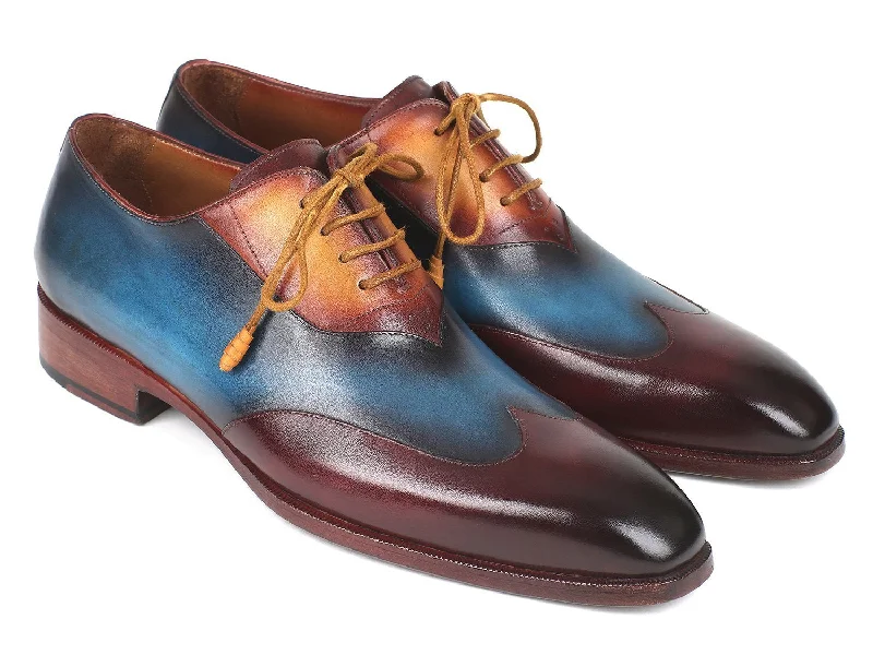Shop and Save Paul Parkman Three Tone Wingtip Oxfords Bordeaux & Blue & Camel Shoes (ID#AL3249TU) Shop and Save Paul Parkman Three Tone Wingtip Oxfords Bordeaux & Blue & Camel Shoes (ID#AL3249TU)