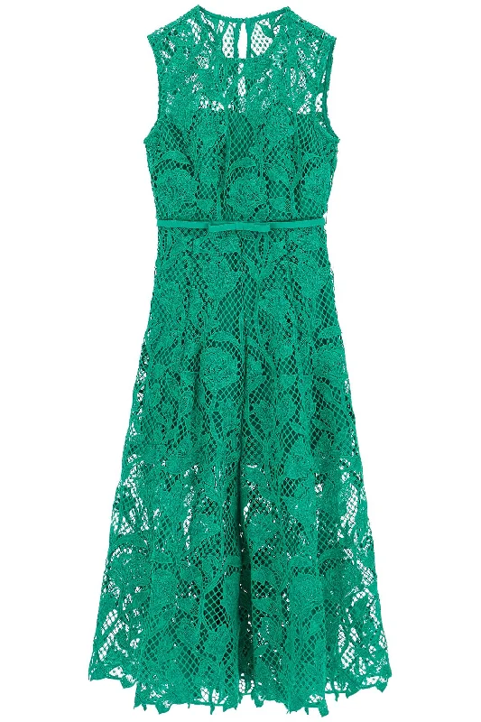 Exclusive Savings Self Portrait sleeveless midi lace dress