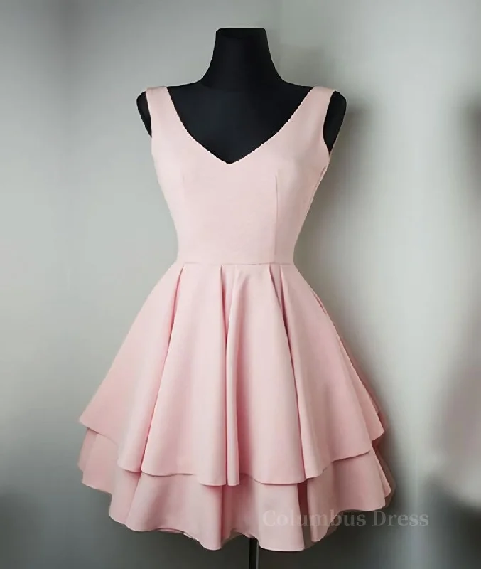 Major Savings Cute v neck pink short Corset Prom dress. pink Corset Homecoming dress outfit Major Savings Cute v neck pink short Corset Prom dress. pink Corset Homecoming dress outfit