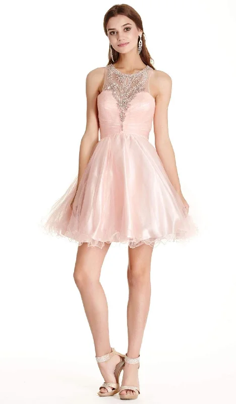 Final Clearance Aspeed Design - Dazzling Illusion Halter Affordable Prom Dress