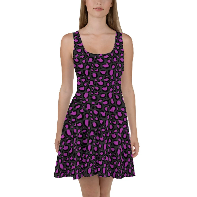 Bargain Blast Leopard Print Skater Dress