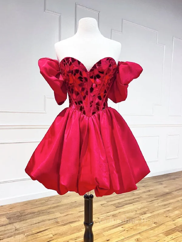 Lowest Prices Mini/Short Red Satin Short Corset Prom Dresses, Short Corset Homecoming Dress outfit Lowest Prices Mini/Short Red Satin Short Corset Prom Dresses, Short Corset Homecoming Dress outfit