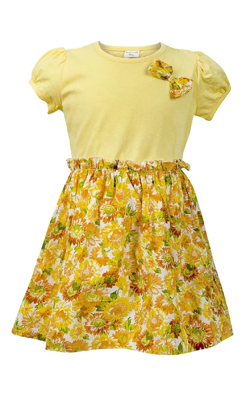 Deal Alert Ex Chain Store Girls Floral Bow Detail Elasticated Waist Dress Age 1 to 8 Years Deal Alert Ex Chain Store Girls Floral Bow Detail Elasticated Waist Dress Age 1 to 8 Years