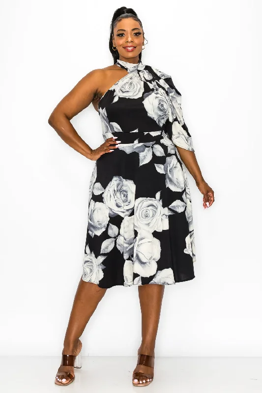 Don't Miss Gianonni Floral Flare Dress