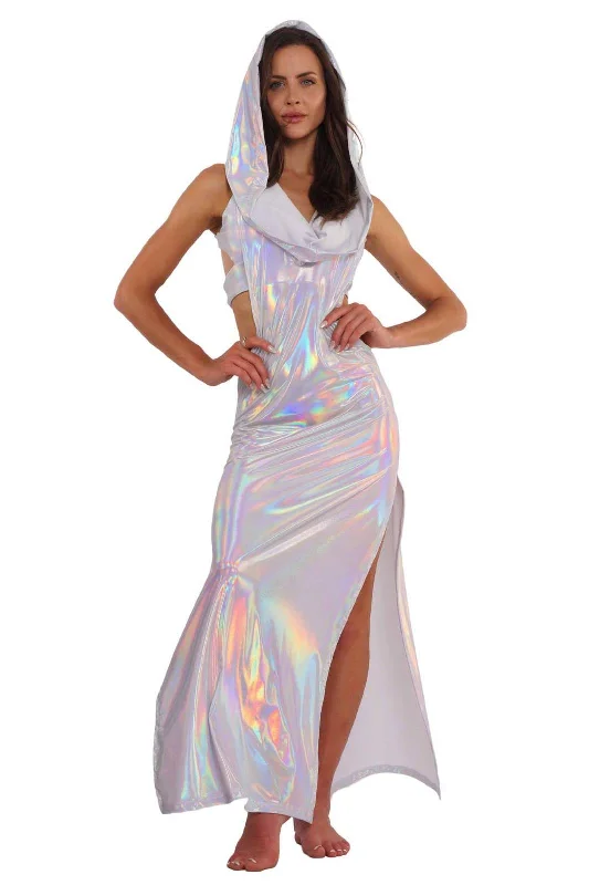 Sale Event Atlantis Holographic White Maxi Dress