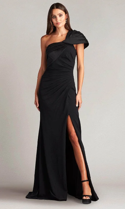 Seasonal Sale Tadashi Shoji BOS24244L - Rady Twist-Drape One-Shoulder Sheath Gown