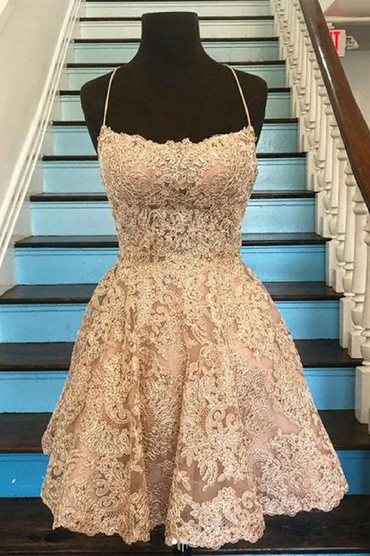 Limited Availability Cute Backless Short Golden Lace Corset Prom Dresses, Golden Lace Corset Homecoming Dresses, Short Golden Corset Formal Evening Dresses outfit Limited Availability Cute Backless Short Golden Lace Corset Prom Dresses, Golden Lace Corset Homecoming Dresses, Short Golden Corset Formal Evening Dresses outfit