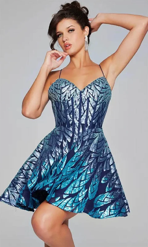 Massive Deals Jovani 39928 - Corset Bodice Sleeveless Cocktail Dress