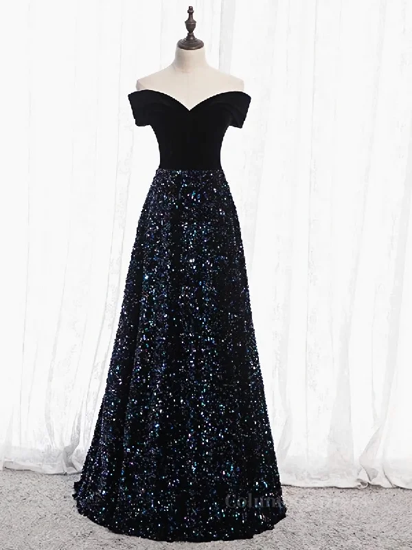New Markdowns Shiny Off the Shoulder Black Corset Prom Dresses with Corset Back, Shiny Black Long Corset Formal Evening Dresses outfit New Markdowns Shiny Off the Shoulder Black Corset Prom Dresses with Corset Back, Shiny Black Long Corset Formal Evening Dresses outfit