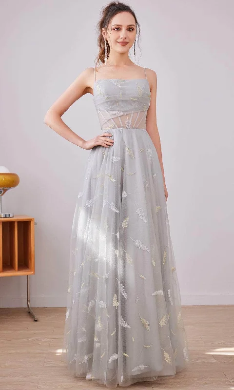 Limited Time J'Adore Dresses J21036 - Straight Across A-Line Long Dress
