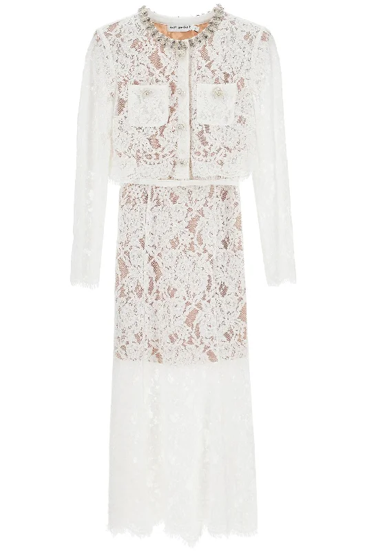 Huge Savings Self Portrait midi lace dress in seven