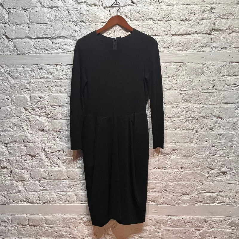 Act Now CELINE BLACK FULL SLEEVE DRESS