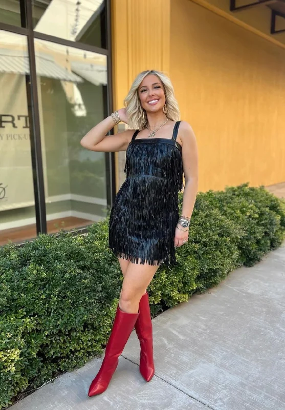 Amazing Deals She’s so Fly fringe dress