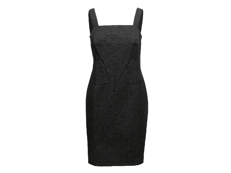 Act Now Black Chanel Cruise 2012 Sleeveless Dress Size FR 38
