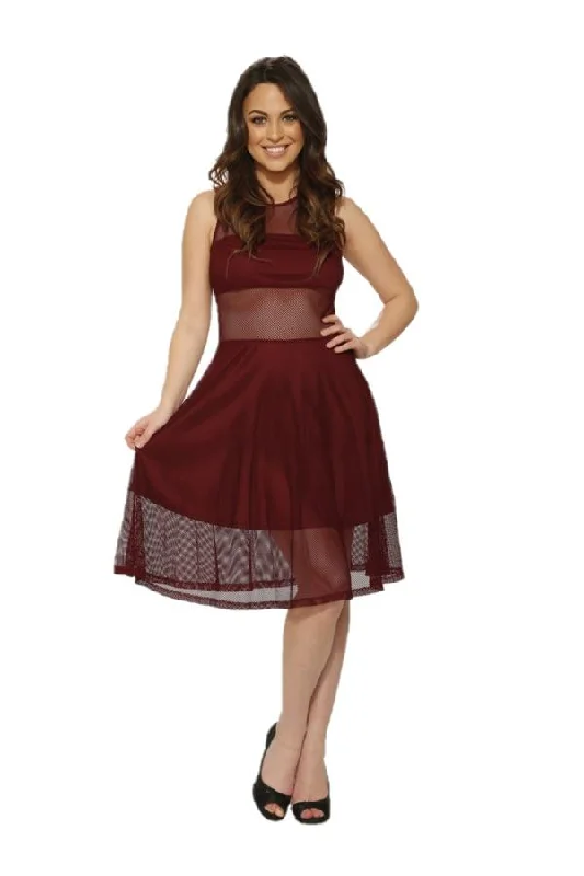 Price Smash Burgundy Indecent Dress