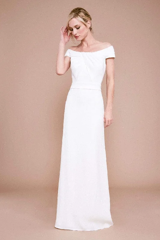 Special Savings Tadashi Shoji - Busoni Off-The-Shoulder Crepe Gown