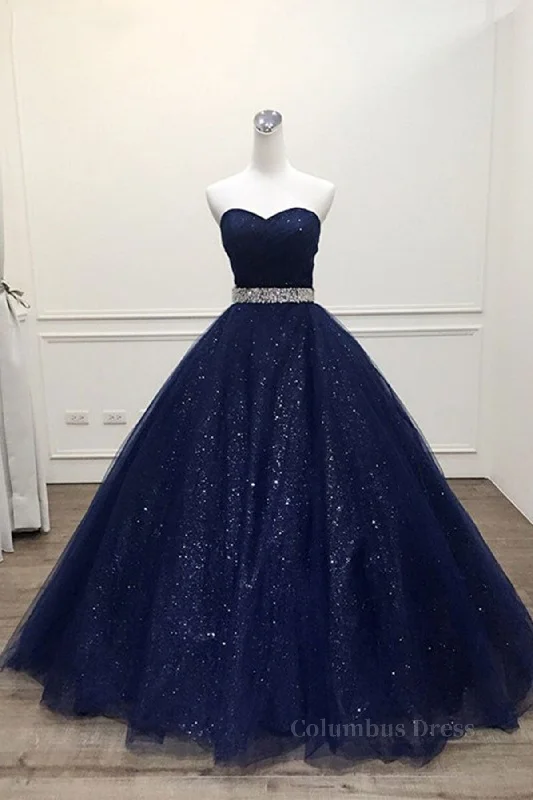 Early Bird Discount Shiny Strapless Dark Blue Long Corset Prom Dresses, Dark Blue Long Corset Formal Evening Gown outfits Early Bird Discount Shiny Strapless Dark Blue Long Corset Prom Dresses, Dark Blue Long Corset Formal Evening Gown outfits