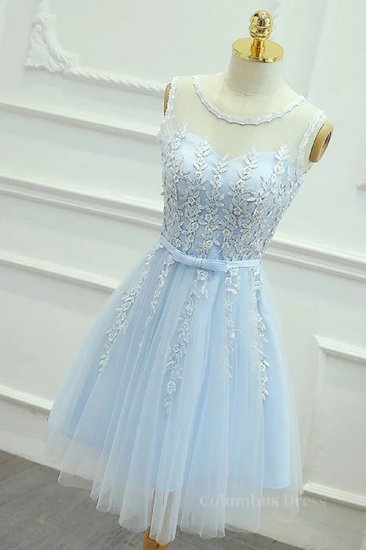Huge Discounts Round Neck Short Blue Lace Corset Prom Dresses, Short Blue Lace Corset Homecoming Graduation Dresses outfit Huge Discounts Round Neck Short Blue Lace Corset Prom Dresses, Short Blue Lace Corset Homecoming Graduation Dresses outfit