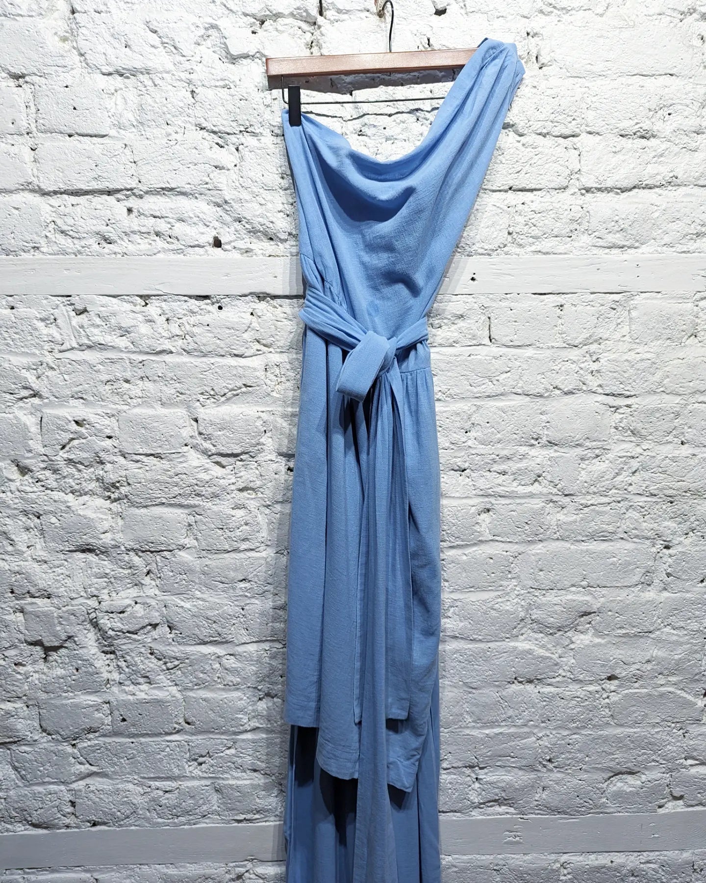Price Rollback SAINT LAURENT 
RIVE GAUCHE
ARCHIVE BLUE COTTON EVENING/DAY GOWN