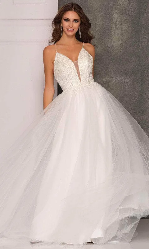Markdowns Dave & Johnny Bridal A10497 - Spaghetti Straps Bridal Gown