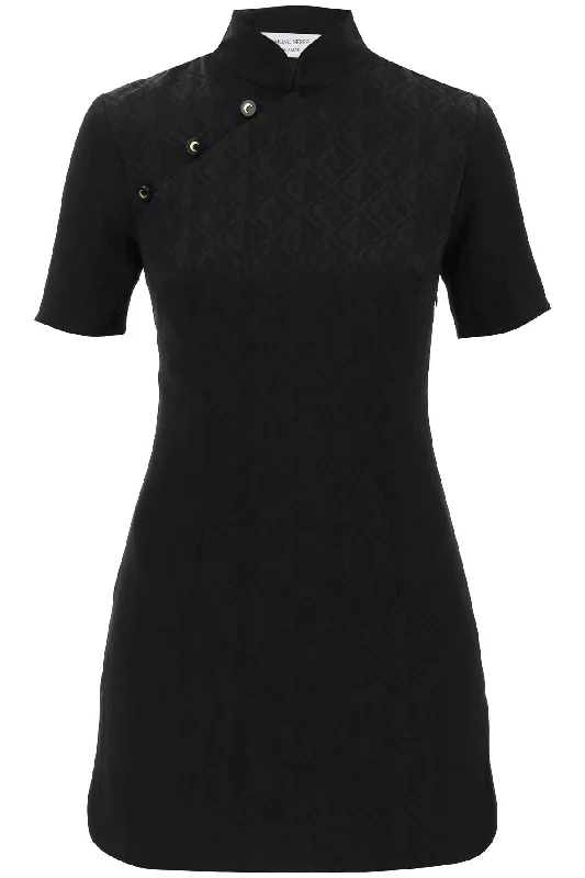 Deep Discounts Marine Serre moon diamant jacquard mini dress