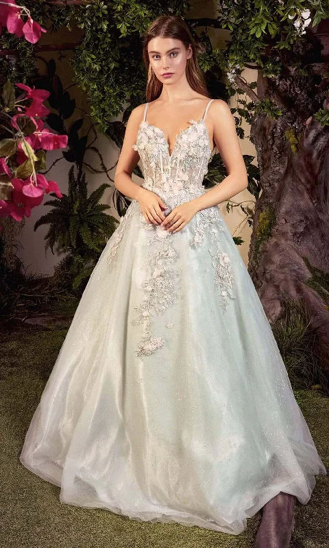 Deal of the Day Andrea and Leo - A1040 Floral Embellished A-Line Bridal Gown