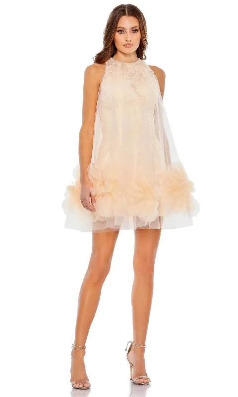 Instant Discount Mac Duggal 11294 - Ruffled Tulle Overlay Cocktail Dress